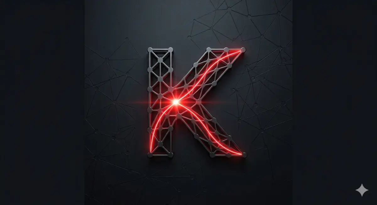 K de La Red KinexIA formada por una red y un hilo rojo
